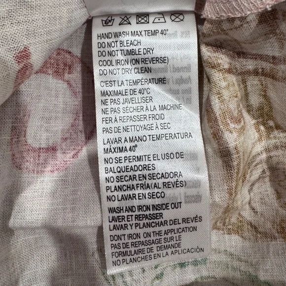 NWT Farm Rio Strappy Linen Maxi Dress Nautical Wonder Casual Beach Pink Sz XL - Picture 15 of 16